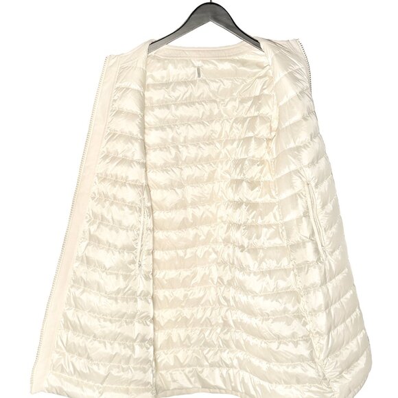 Moncler Ivory Freesia Reversible Tweed Quilted Down Coat - Picture 2 of 16